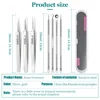 Ultra Fine No 5 Cell Pimples Black Head Clip Tweezers Beauty Salon Special Scraping Closing Artifact Acne Needle Tool 6