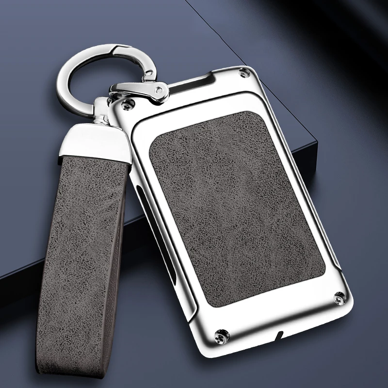 Zinc Alloy Leather Car Remote Key Case Shell for Cadillac CTS ATS XTS