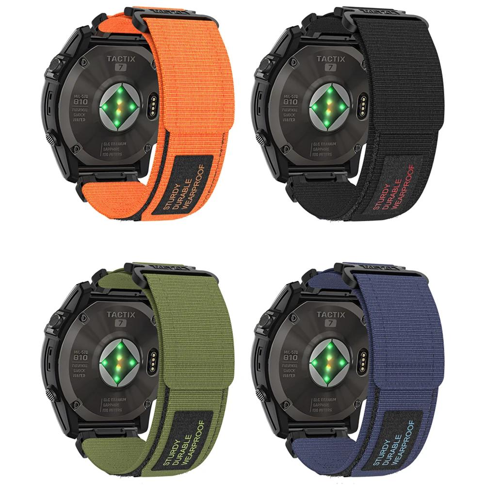Nylon Braided Easy-Fit Watch Band - 26mm & 22mm Strap