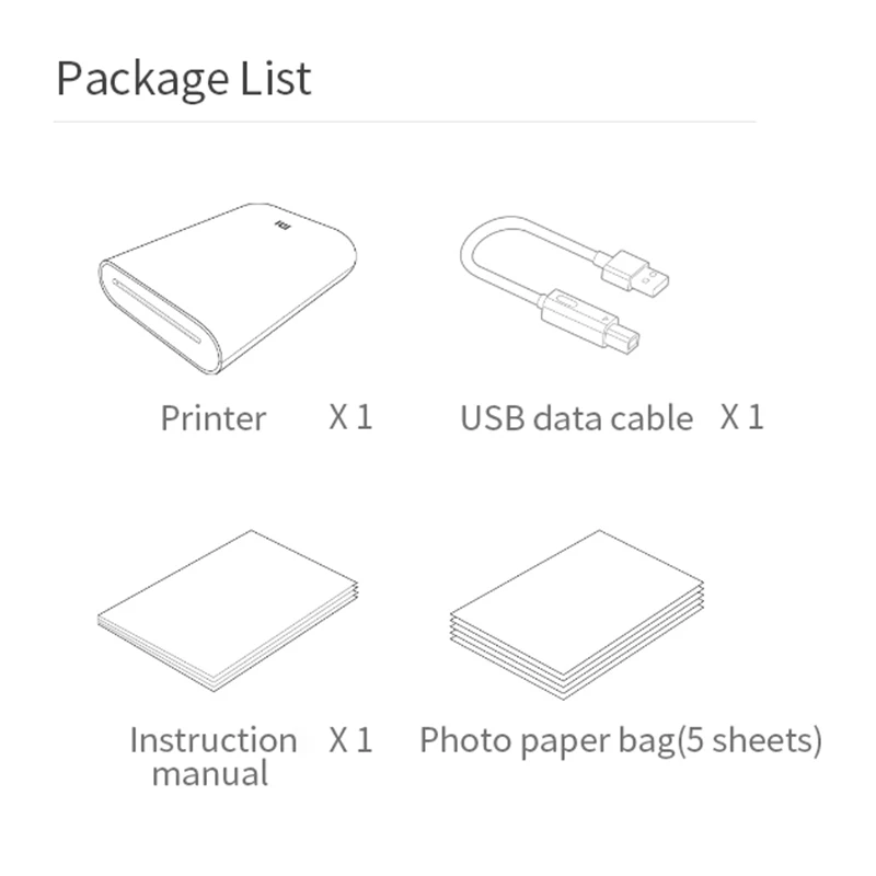 Imprimante Xiaomi Mijia AR Instant Portable BT Mini Liban