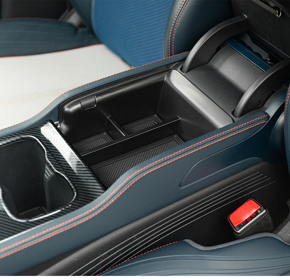 Upgraded Center Console Storage Box Thickened For BYD Atto 3 Yuan Plus 2022 2023 Armrest Box Storage ABS Tray Atto3 Accessories