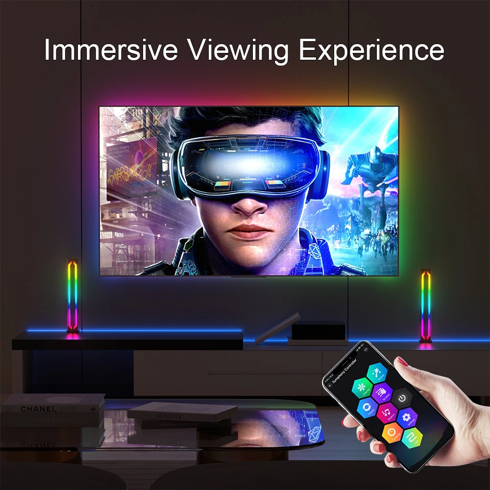 Bande LED RVB Intelligente Pour PC, Bandes De Rétroéclairage Ambiant Pour Moniteur Windows, Kit D'éclairage Ambibox, Contrôle Logiciel De Bureau