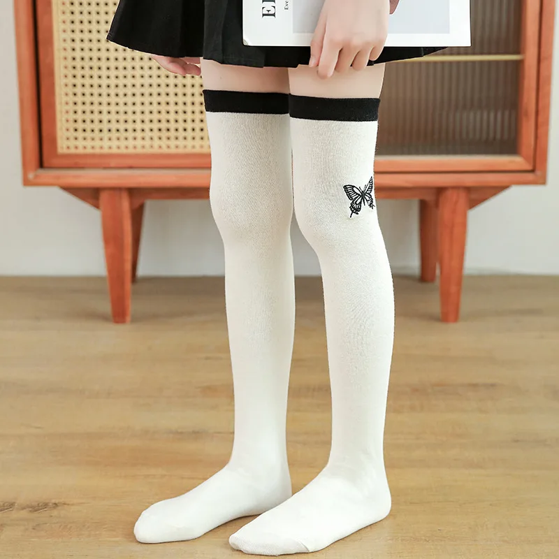 Girls Knee High Socks Spring Autumn Children Mid Tube Socks Student School for Kids Teenager Long children socks