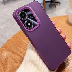 Metallic Aurora Matte Phone Case Cover - Elegant and Durable Design - OPPO A3 5G (IMD purple)