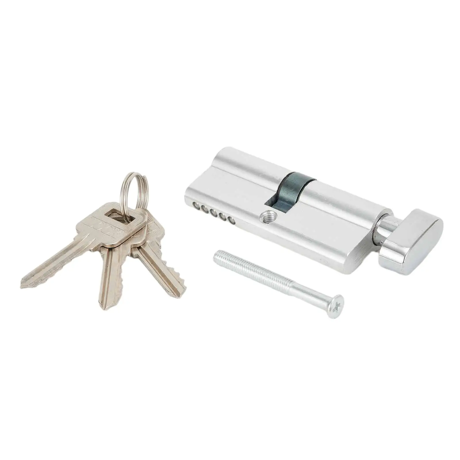 

Accessories Lock Cylinder Cylinder Euro Anti Pick Keys Kit Multi-way Lock Silver Thumb Turn With Screw Against Theft