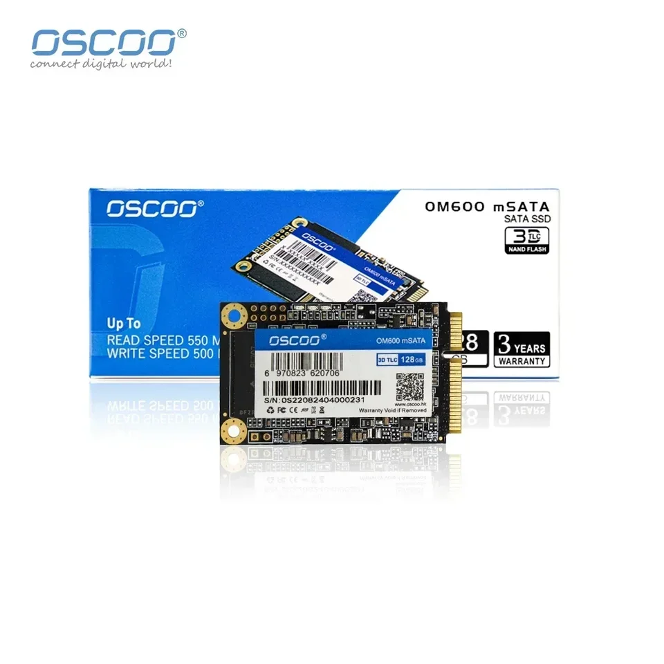 OSCOO MSATA Internal SSD 256GB 512GB MSATA SATAIII SSD 6Gb/s 3D