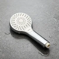 หัวฝักบัวแรงดันสูงแบบมือถือพร้อมสวิตช์เปิด/ปิดหยุดน้ำ ประหยัดน้ำ หัวฝักบัวแรงดันสูงพร้อมสายยางยาว 1.5 ม. ชุดห้องน้ำ 5