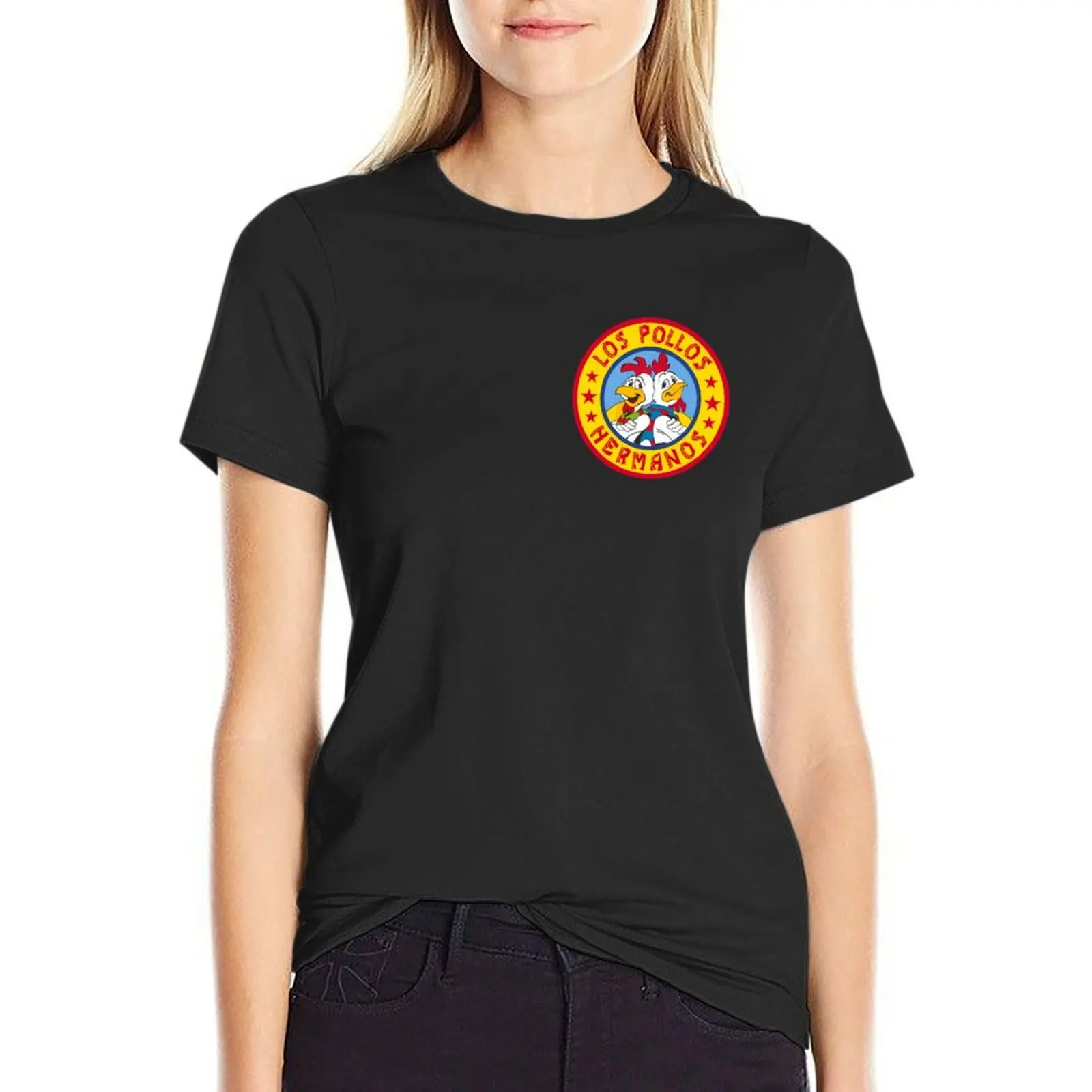 

Los Pollos Hermanos T-shirt Female clothing anime clothes white t-shirt dress for Women sexy