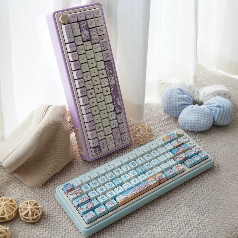 트리모드 무선 기계식 키보드, 커스터마이징 가능한 RGB, 핫스왑 가능, VIA, 가스켓 구조, 게이밍용 인체공학적 기계식 키보드