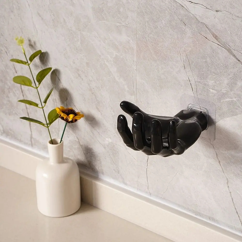 Description Picture 5 of itemCreative Plastic Hook Hand Shape Punch-free Wall Hanger Wall Mounted Trace-less Bathroom Supplies for Bathroom
