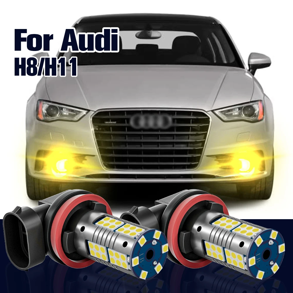 

Fog Light H8 2pcs LED Bulb Lamp For Audi A4 B8 B9 2013-2019 A3 8V 2015 2016 2017 A5 2012-2017 Accessories