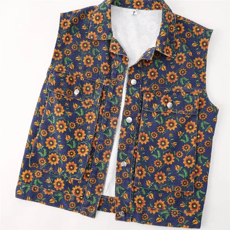 

Женский короткий жилет без рукавов, однотонный жилет в стиле ретро, весна 2023