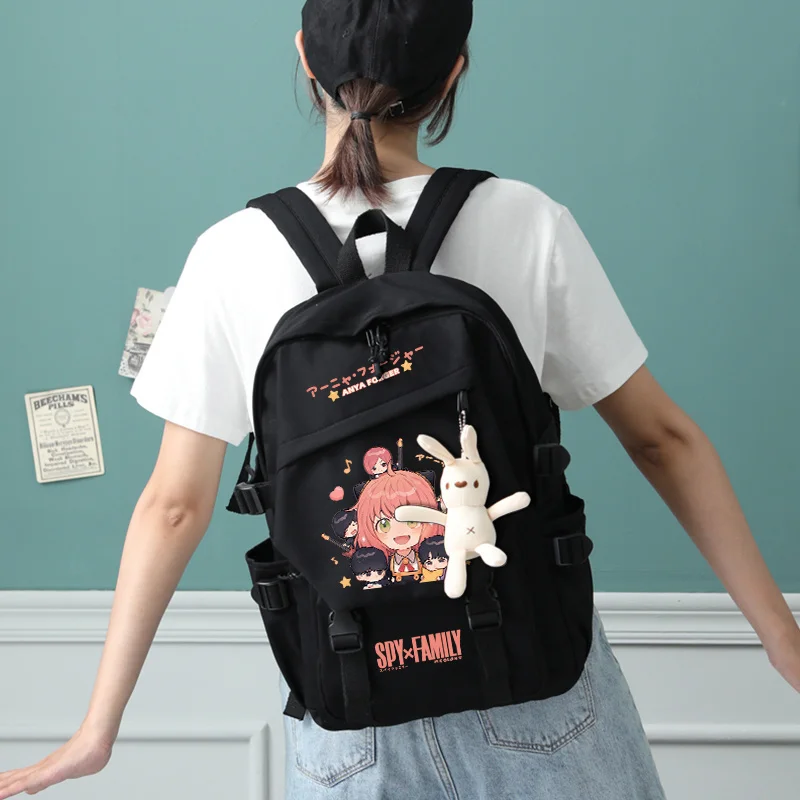 あんり♡　chaisy nylon backpack Anime SPY×FAMILY Anya Forger Nylon Backpack Student School Book