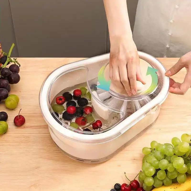 Fruit Cleaner Spinner,Fruits Drain Basket,Multifunctional Vegetable Washer,Salad Spinners,Kitchen Accessories,Vegetable Dryer