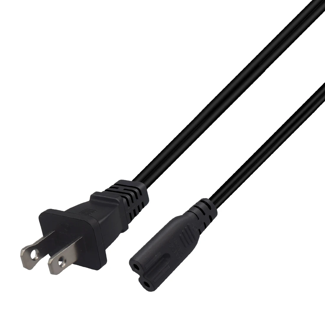 JORINDO NEMA 1-15P to IEC320 C7 Power Cable 2 Slot Polarized to Figure 8 shape interface AC Adapter Power Cord Power Cable Power Cord Ac Adapter