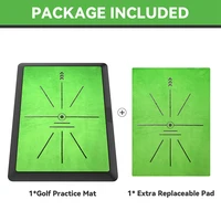 Golf Hitting Mat Golf Training Mat for Swing Path Feedback Detection Batting Extra Replaceable Golf Practice Mat 16"x12" 2