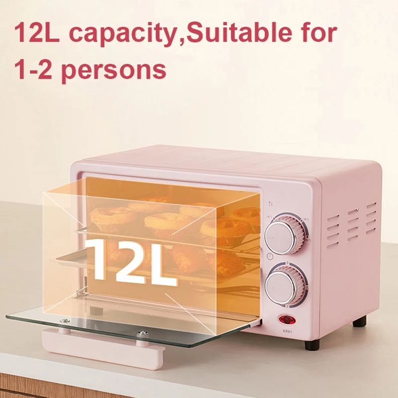 12L Electric Oven Multifunctional Mini-oven Roaster Household Intelligent Pizza Barbecue Bread Baking Toaster Breakfast Machine 5