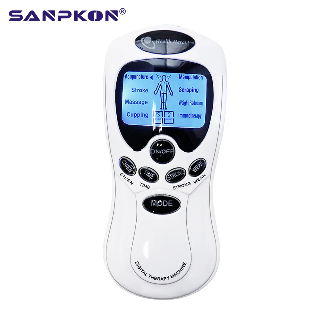 Muscle Stimulator 8 Mode EMS Electric Herald Tens Massager Acupuncture Body Massage Muscle Stimulator Digital Therapy Electrostimulator HealthCare