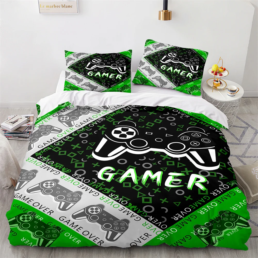 Mode 2/Gamer Housse De Couette Cartoon King Queen Ensembles De Literie  Simples Enfants Garçons Filles Ensemble De Lit Jeu Couette Couette Couvre  201127 Du 20,05 €