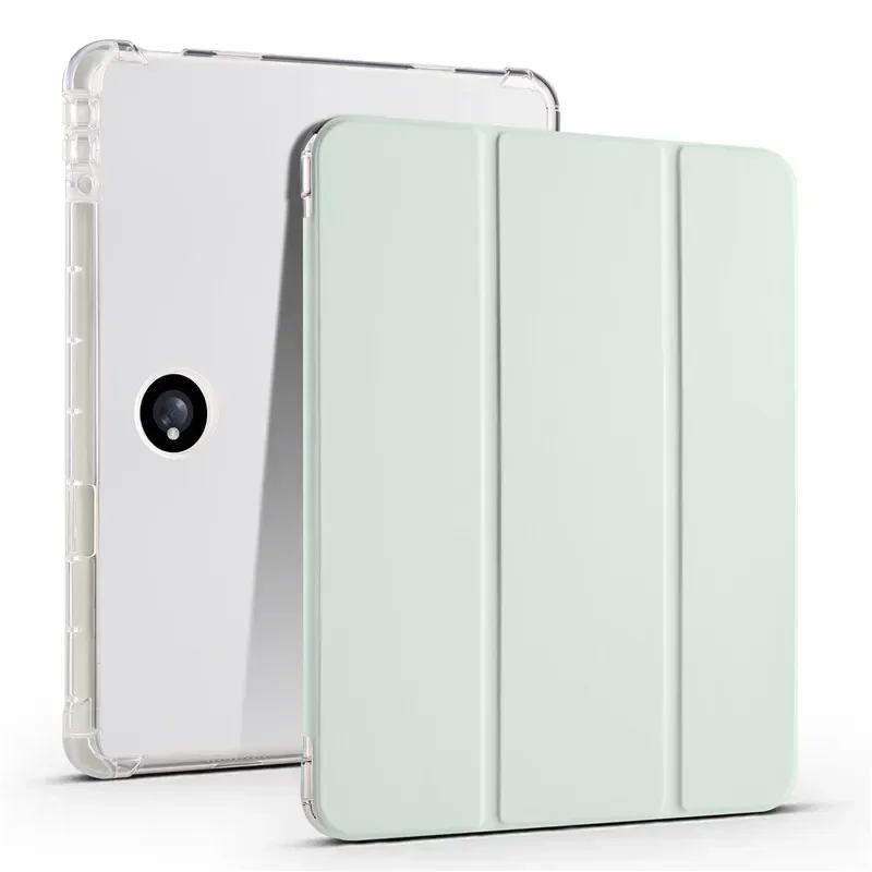 Clear Stand Soft TPU Back Cover with Pencil Holder