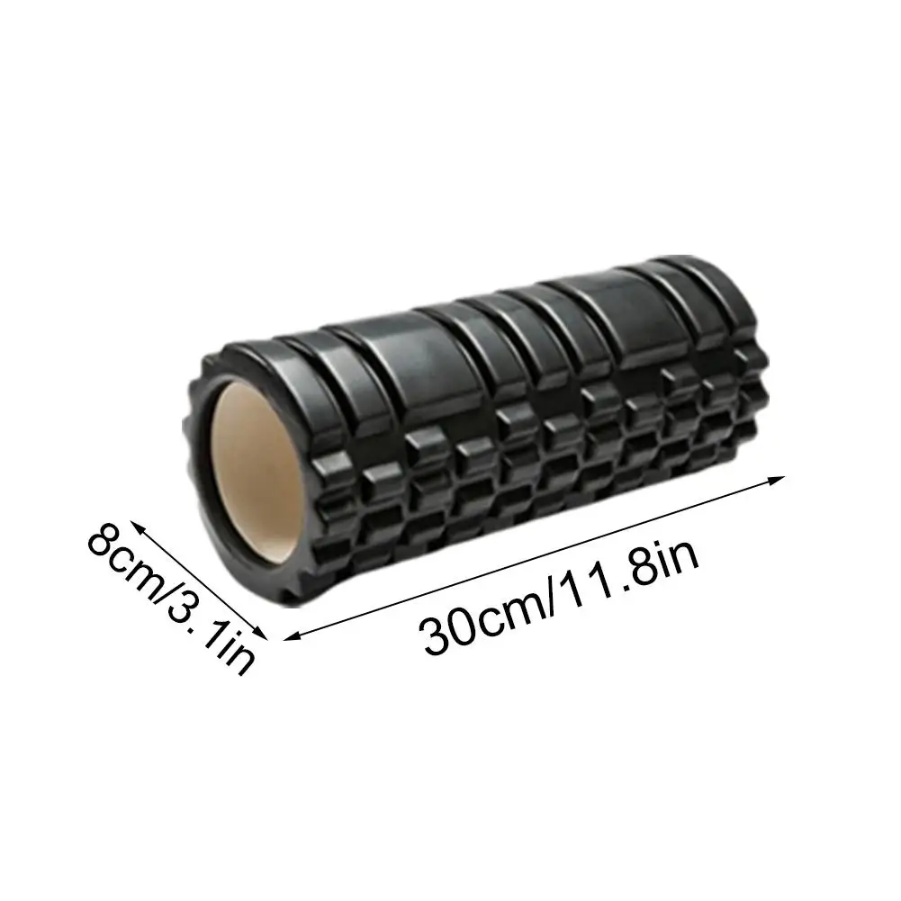 30cm Yoga Column Gym Fitness Pilates Foam Roller Back Muscle Massage Roller Yoga Brick Home Fitness Training Equipment