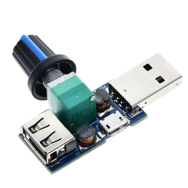 멀티 기어 USB 선풍기 속도 조절 컨트롤러, 선풍기 거버너 모듈, 4V-12V, 5W