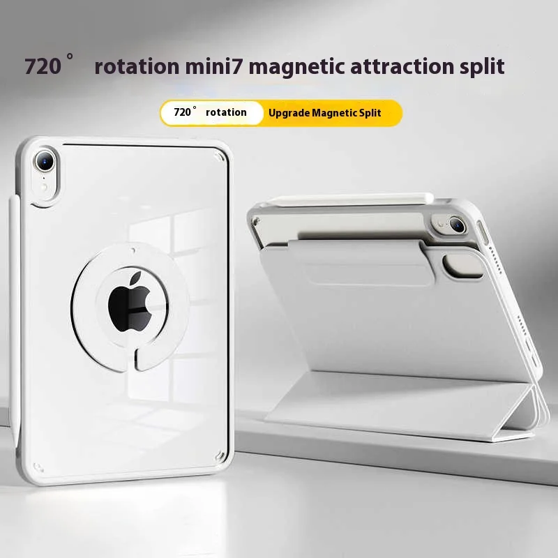 Magnetic 360° Rotating Detachable Back Case