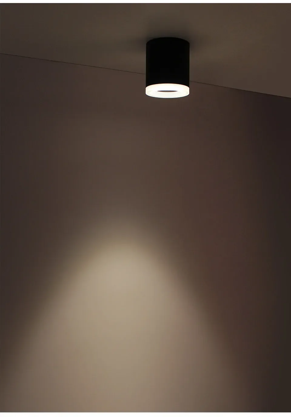 Led 표면 장착형 통 눈부심 방지 9W CRI97 알루미늄 천장 스포트 라이트 거실 침실 복도 AC90-260V