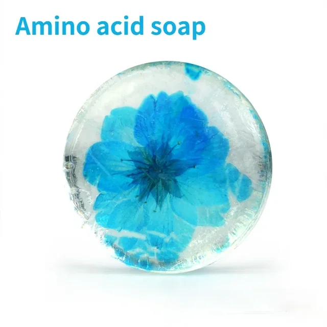 100g fresh flower Amino Acid Handmade Soap Transparent Flower Soap Real Flower in It Creative Hand Made Soap Bar