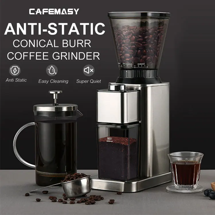 Anti static Conical Burr Coffee Grinder 