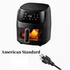 New 8L Stainless Steel Large-Capacity Air Fryer Household Visual Electric Oven Oil-Free Multifunctional Home Black White Green 1