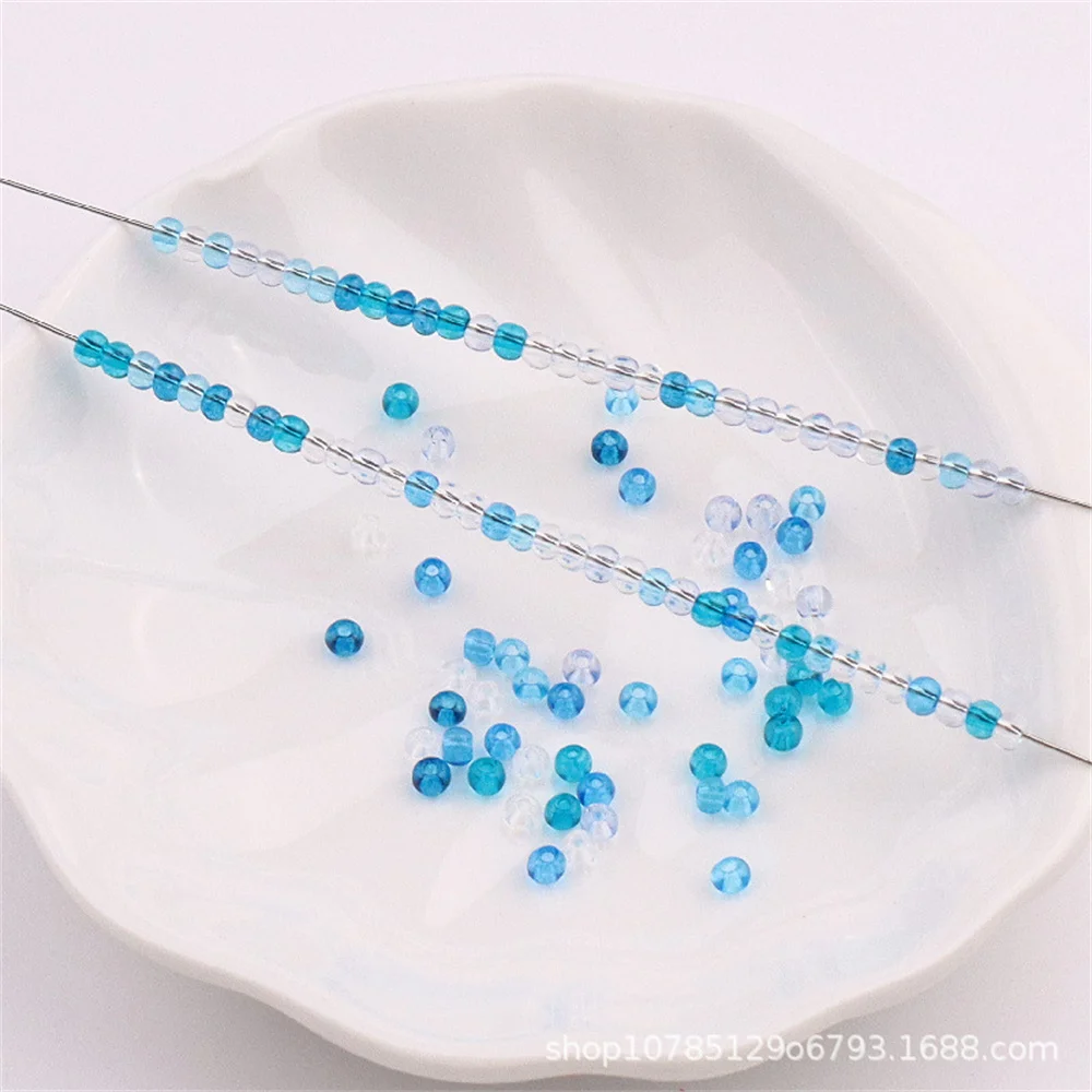 고품질 2mm3mm4mm 투명 유리 미렛 비즈 도매 DIY 쥬얼리 액세서리 수제 비즈 팔찌 액세서리