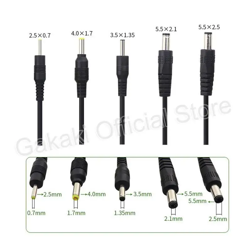 USB A Male to DC Power Supply Plug Jack Extension Cable - Multi-Size Connector Cords Description Image.This Product Can Be Found With The Tag Names Computer Cables Connecting, Computer Peripherals, PC Hardware Cables Adapters, Usb a male plug