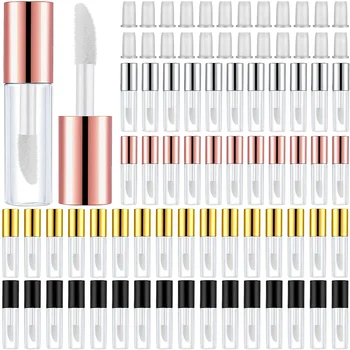 100Pcs 1.2ml Mini Lip Gloss Tubes with Wand Empty Travel Bottle Refillable Lip Gloss Containers Lip Balm DIY Lipstick Cosmetics