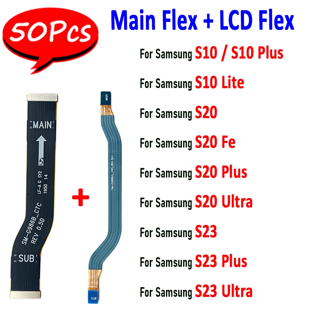 50 Pezzi, Display Lcd Fpc Principale Originale Collega Il Nastro Del Cavo Flessibile Della Scheda Madre Per Samung Galaxy S10 Lite S20 Fe S20 Plus S23