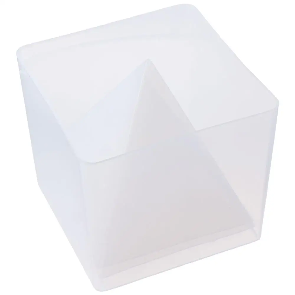 

White Pyramid Silicone Molds 17.5*17.5*15.5 M,15.5*15.5*15.5 Silicone 2Pcs Inner Pyramid Silicone Molds 1Pcs Plastic Frame