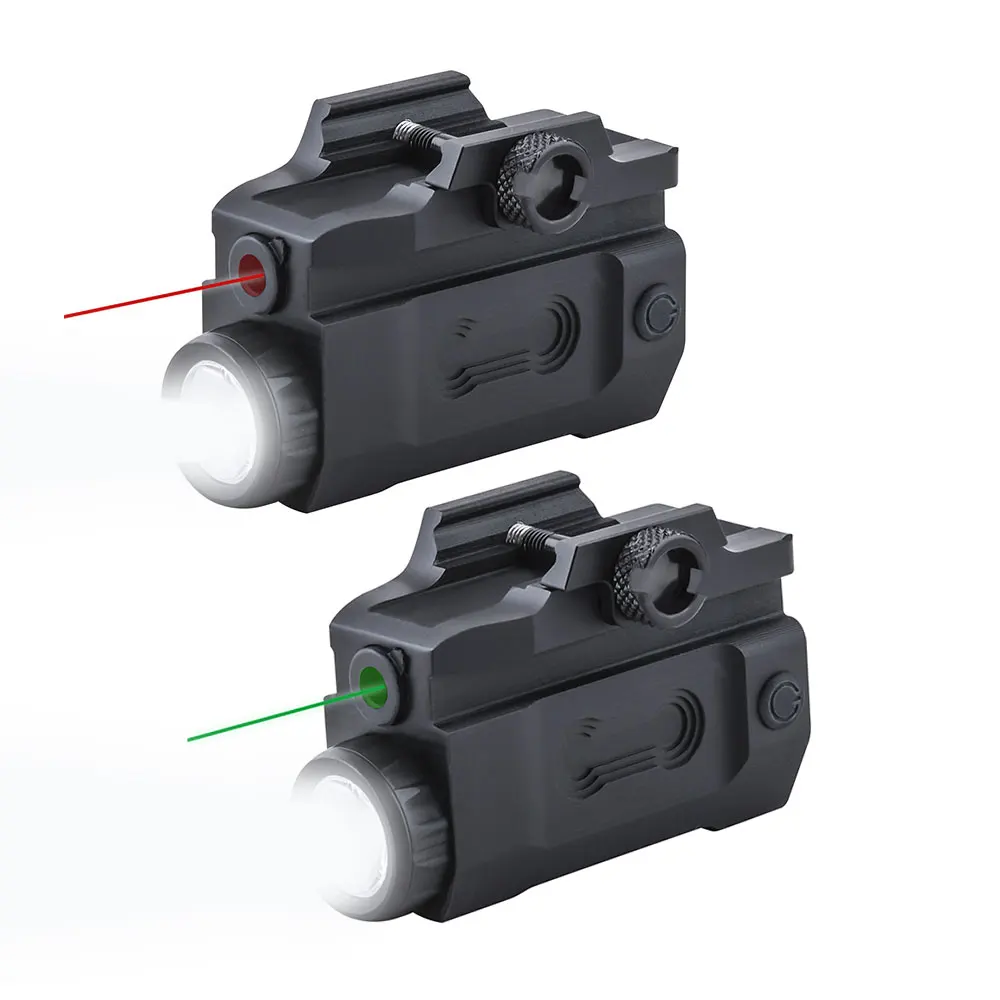 

Red/Green Laser Weapon Light Combo 600 Lumen LED Tactical Flashlight with 20mm Picatinny Rail Mount for Pistol Handgun Rifle