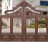 Luxury Villa Exterior Main Entrance Doors Residential Steel Double Opening Door Designs 6