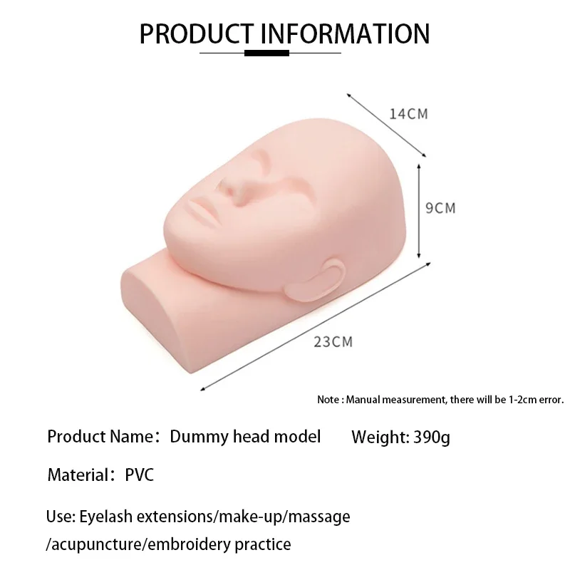 Eyelash Extension Practice Model Makeup Tool