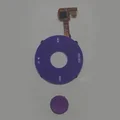 Purple with button