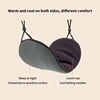 1pc Double-Sided Warm And Cool Feeling Sleep Eyeshade Blindfold Adjustable Strap Travel Blackout Eyemask Bicolor Unisex Eyepatch 4