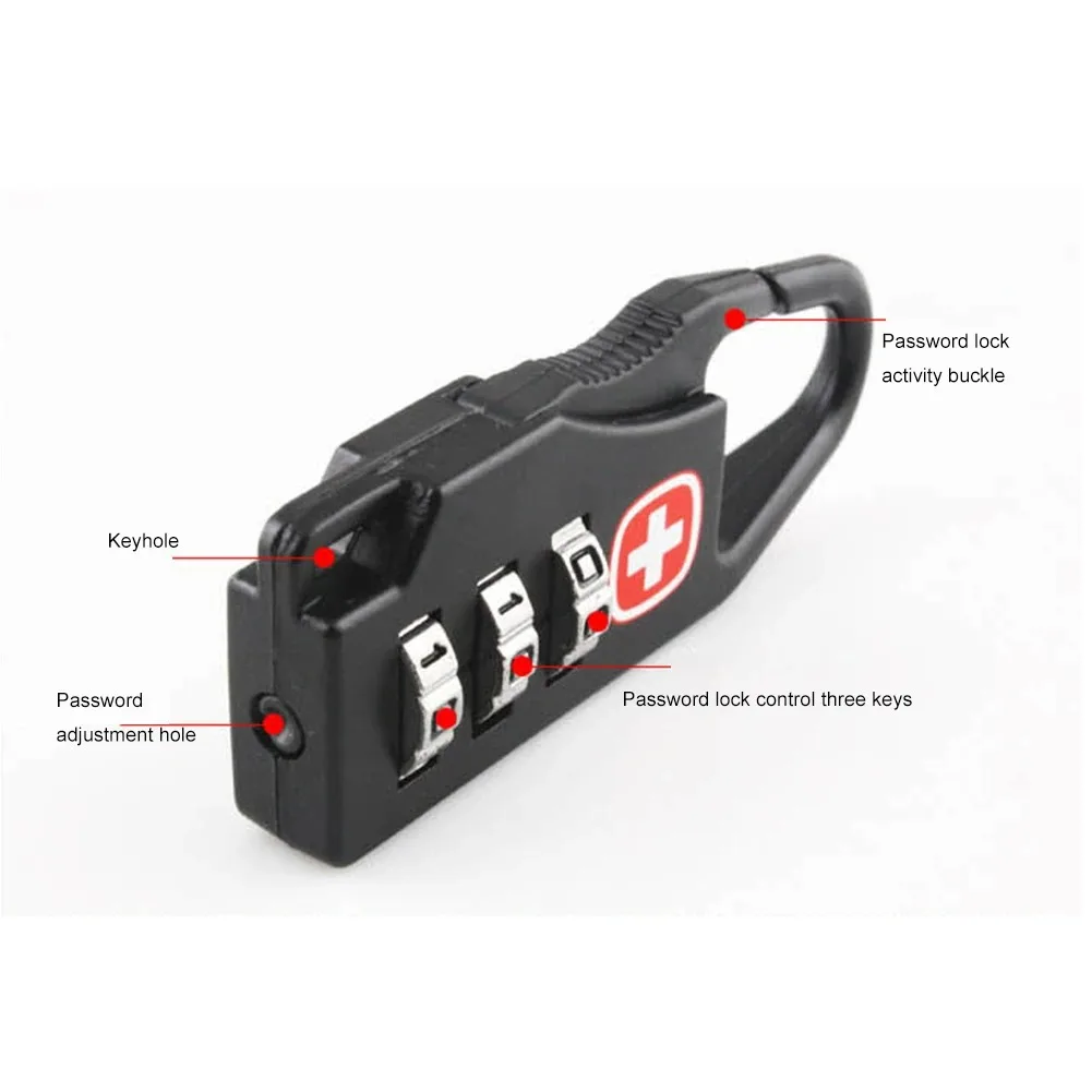 Portable Anti-Theft Combination Padlock for Travel and Outdoor Use