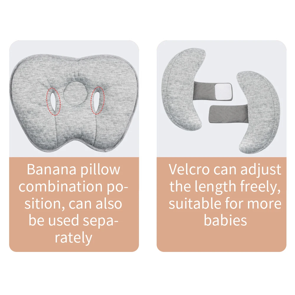 Baby Stroller Pillow Car Seat Head Fixed Neck Pillows Bend Shape Sleeping Protection Headrest Cushion Infant Anti-head Mat 4