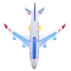 Electronic Aeroplane Toy with Music Autopilot Flash Sound Aircraft Automatic Rotation Plane Educational Toy Gift For Children 6
