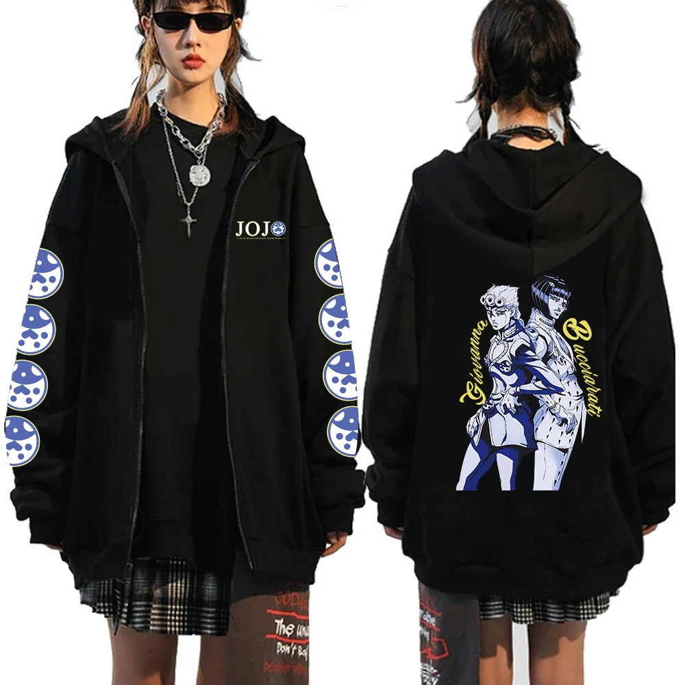 

Jojo's Bizarre Adventure Stone Ocean Printing Hoodie Long Sleeve Hoodie Harajuku Pullover Unisex