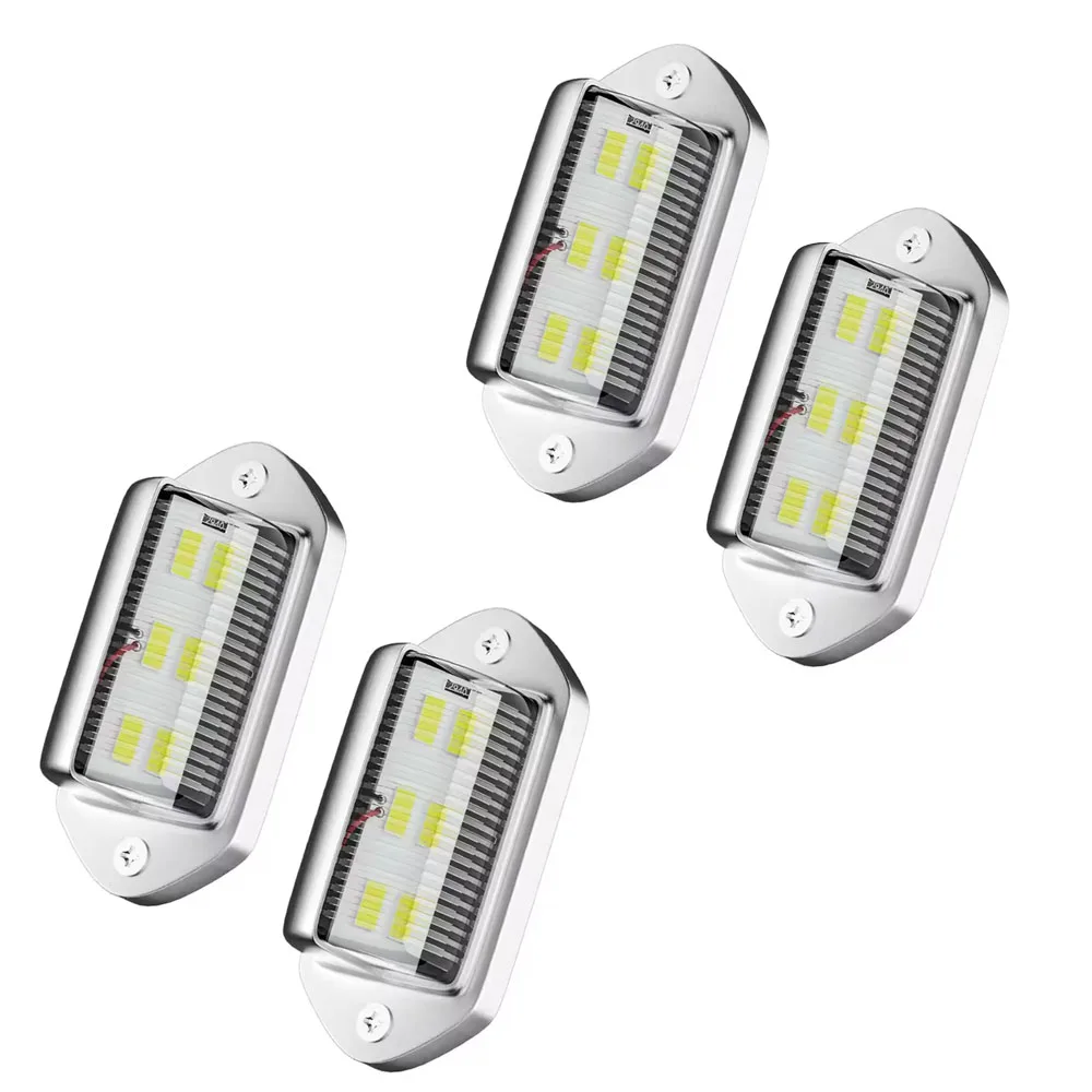 ตัวเลือกสินค้า ไฟส่องป้ายทะเบียนรถยนต์ LED 6 ดวง สำหรับรถ SUV รถบรรทุก รถตู้