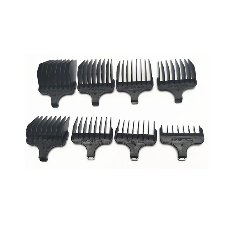 8X Clipper Comb #1- #8,1/8"-1",3-25mm Replace For Wahl T-Blade WA59302 WSS3L1541 9994 9898L 5598 9818L 9854 9855 9816-200 5537C 4