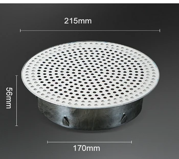 สแตนเลสห้องน้ําท่อระบายน้ําผม Catcher ระเบียงระบายน้ําปลั๊กสวนกลางแจ้งหลังคา Anti-blocking ชั้นกรอง 9