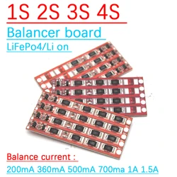 500mA 1A 1.5A Balance Board 1S 2S 3S 4S LiFePo4 Li-ion Lithium Battery Charging BMS Protection Balancer limiting  6S 7S 8S