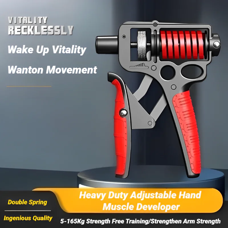 Hand Grip Trainers 5-165Kg Adjustable Heavy Hand Grip Exercise Strengthener Finger Expander Arm Wrist Forearm Trainers Steel Spring